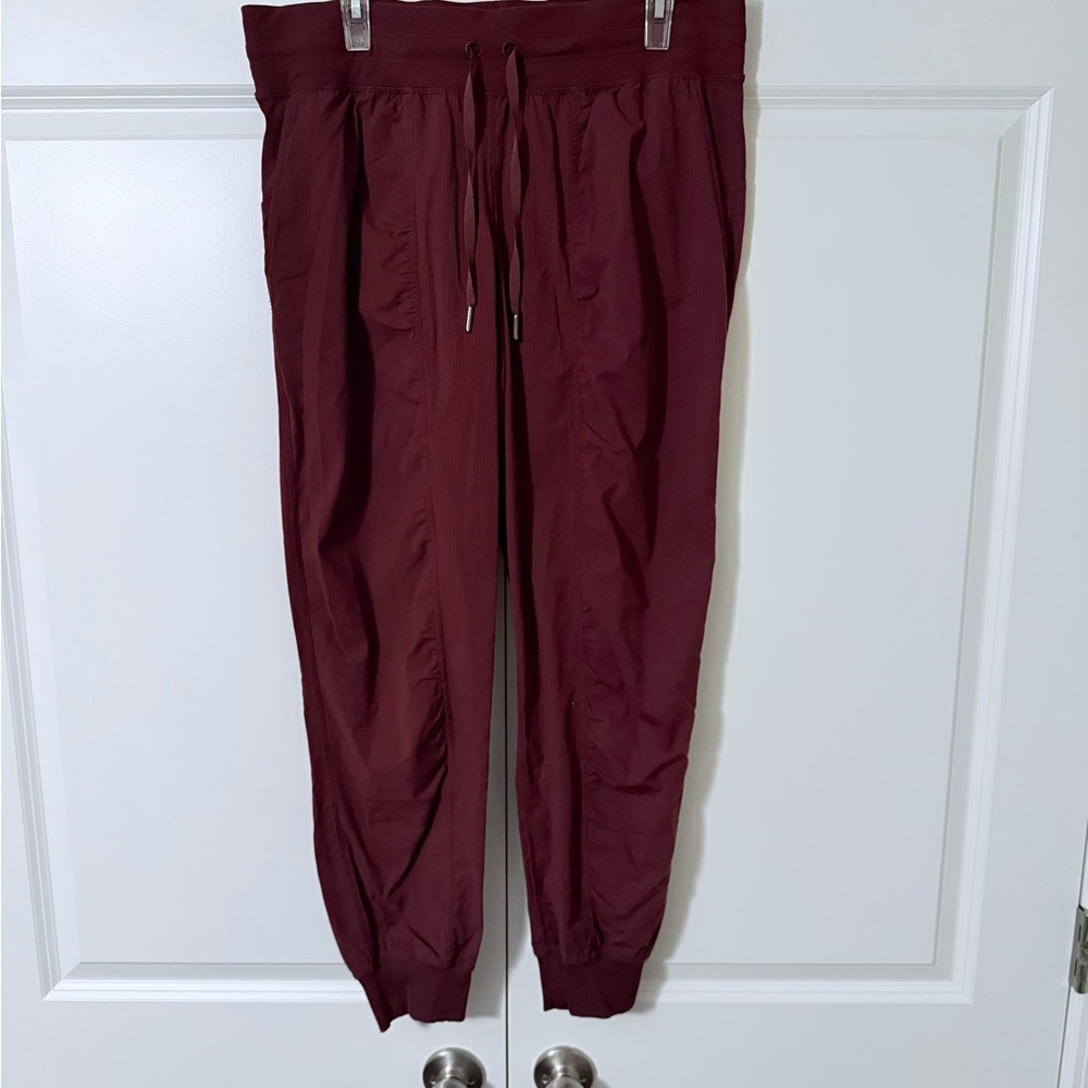 Lululemon Maroon Studio Dance Jogger FULL LENGTH